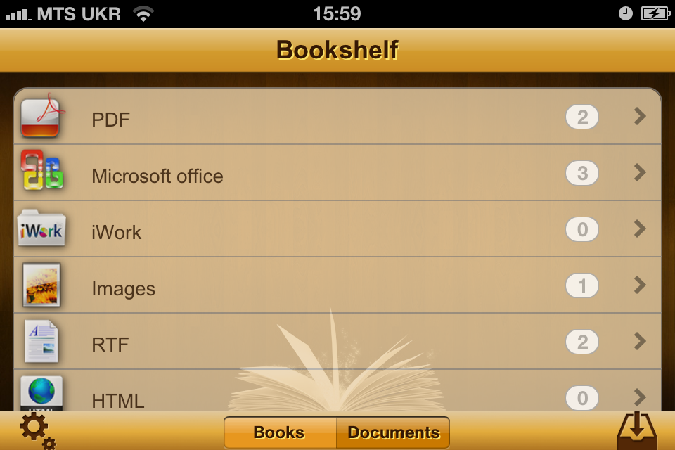 uBooks application supports main formats of eBooks that are popular among readers with iDevices: • epub • fb2